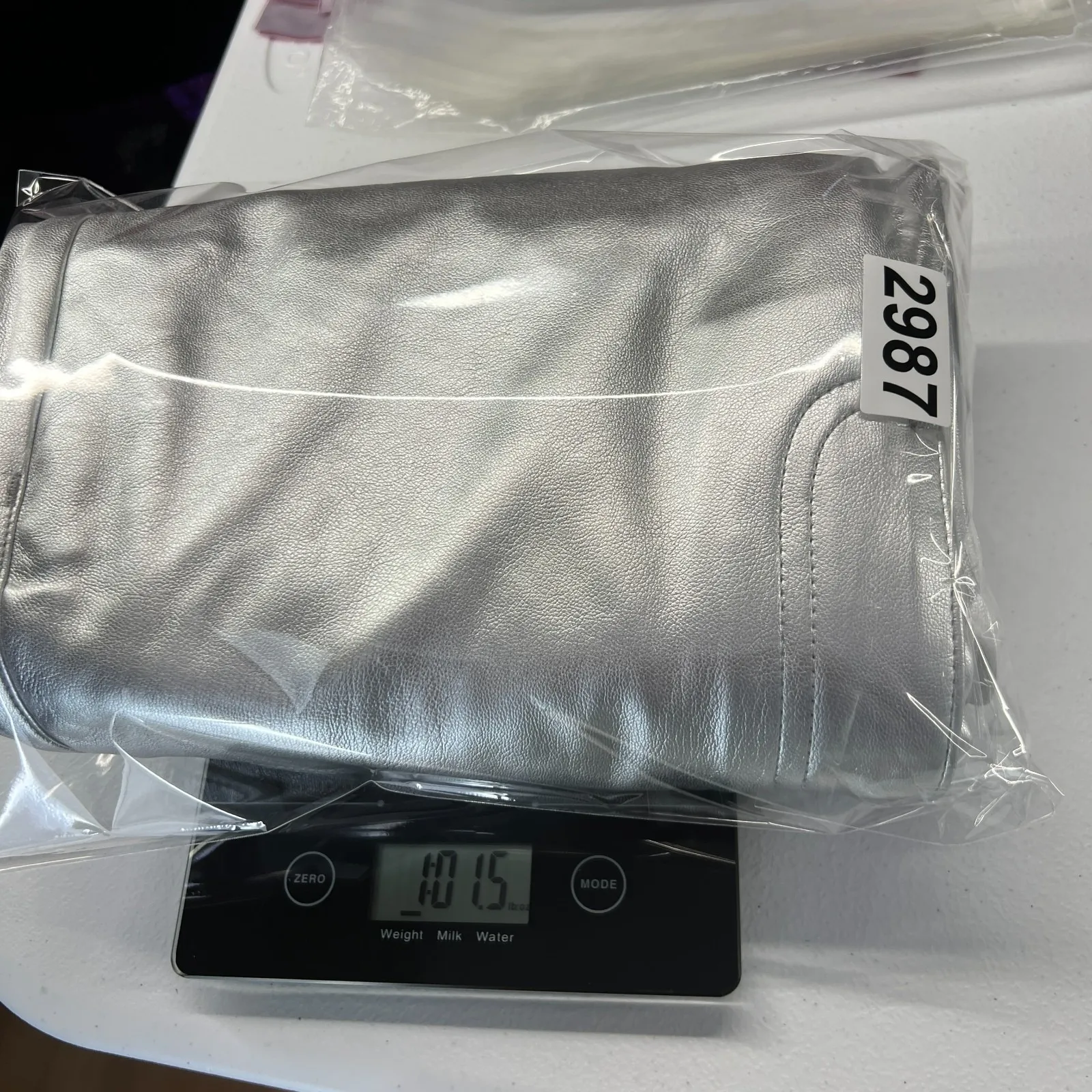 Abercrombie & Fitch 90s Straight Pants Womens 26 Silver Faux Leather High Rise - Image 15