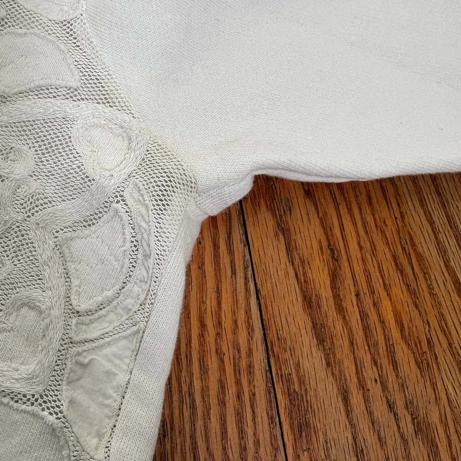 Roberto Cavalli White Lace Embellished Crewneck Sweatshirt Top Size 44 US 10 - Image 8