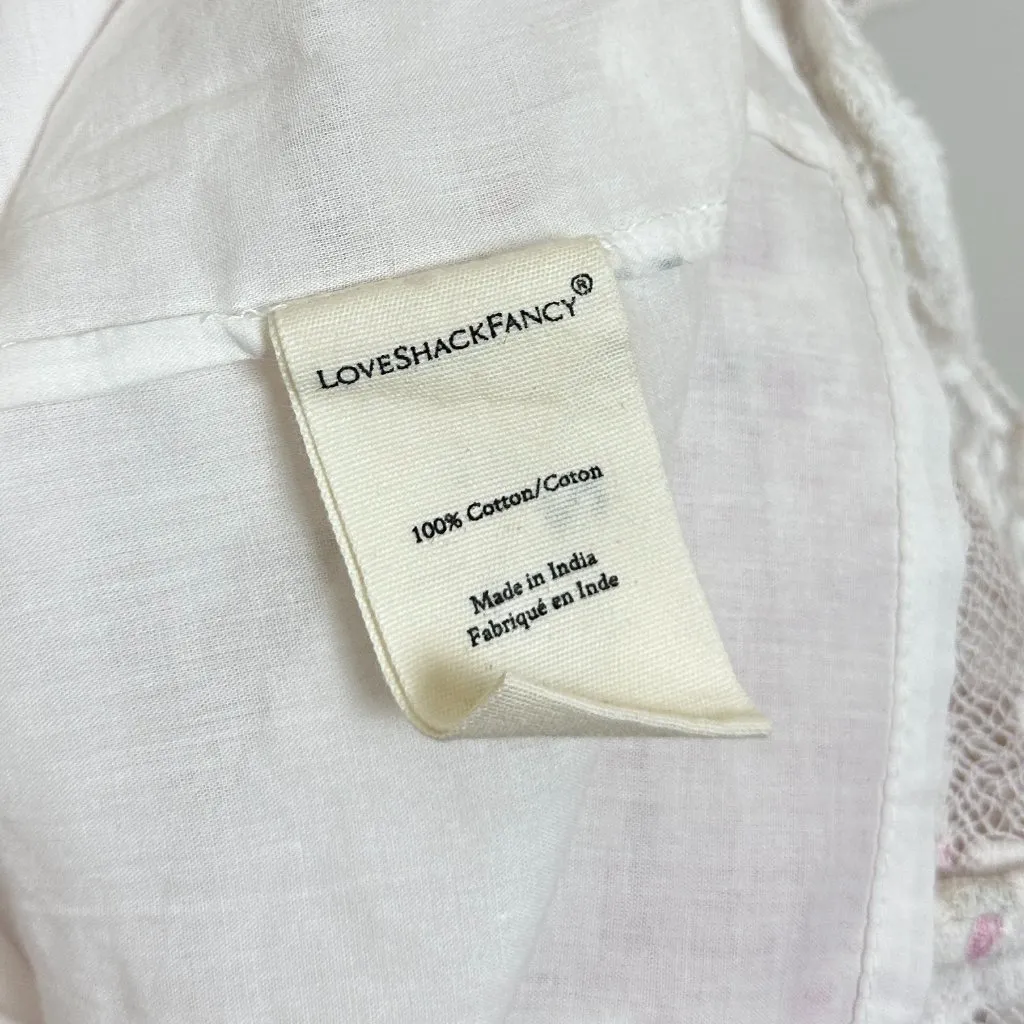 LOVESHACKFANCY Newton Dress in Poppy Pink Size Large - Image 7