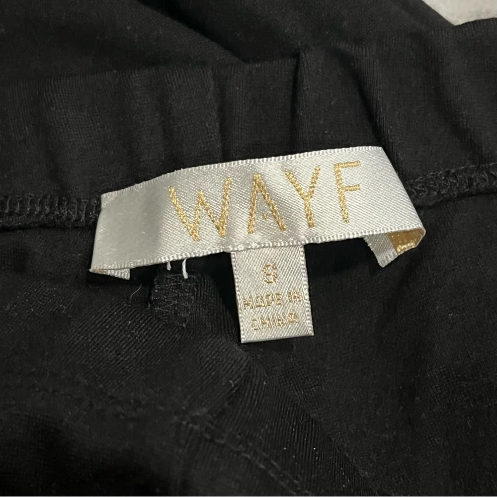 WAYF Black Oneal Split Hem Leggings Side Zippers Size Small - Image 6