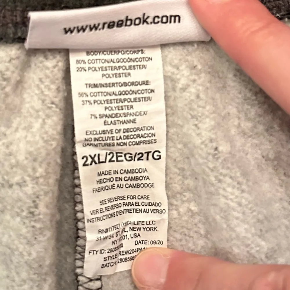 Reebok 2XL Gray Sweatpants - Image 8