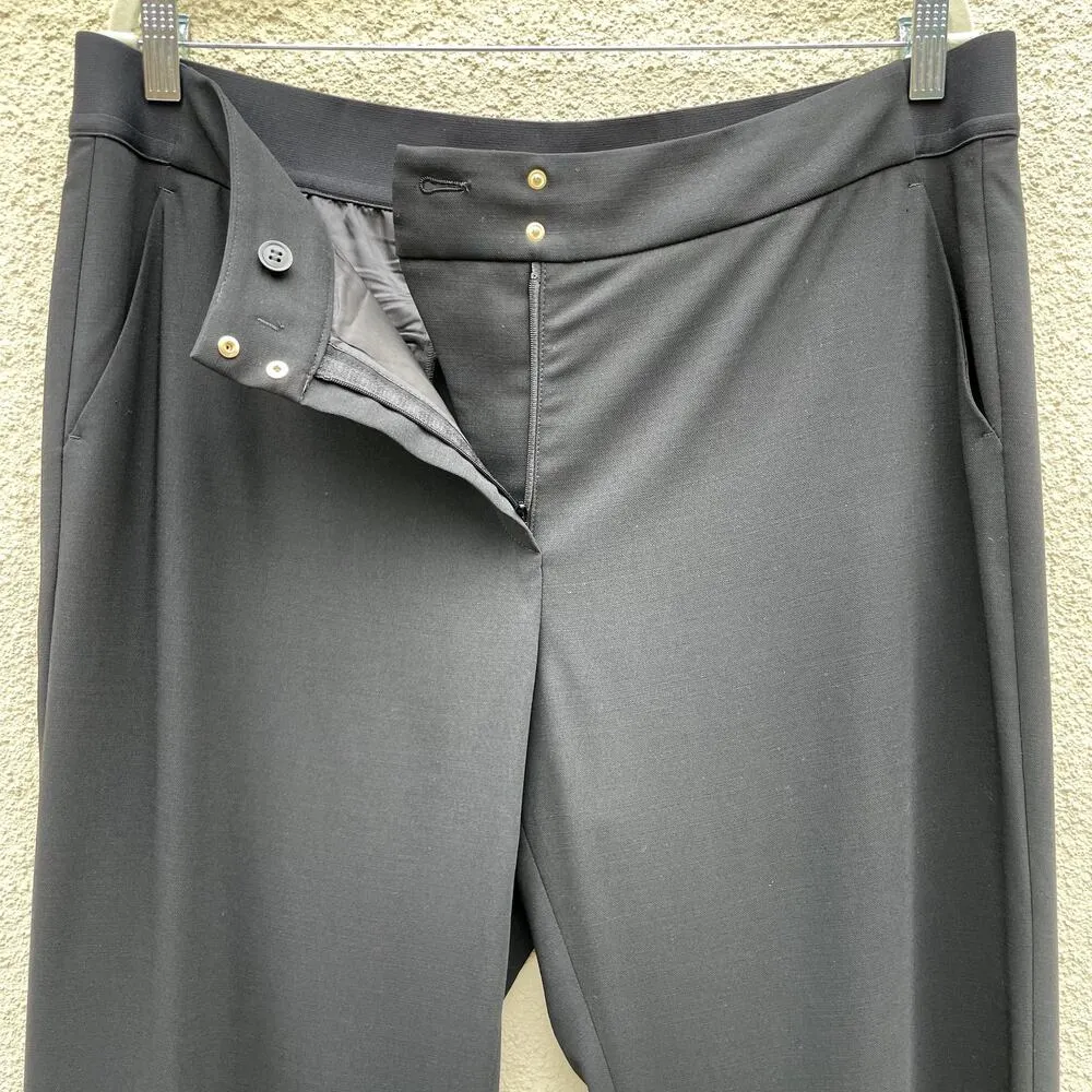 Giorgio Armani Black Wool Trousers 50/US 34 Stretch - Image 6