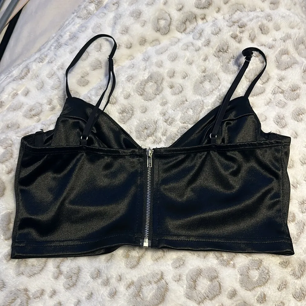 Adika Black Silk  Top - Image 2