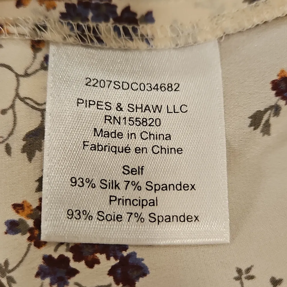 đź’•VERONICA BEARDđź’• Gizela Blouse ~ Silk Whitestone Micro Floral Print - Image 16