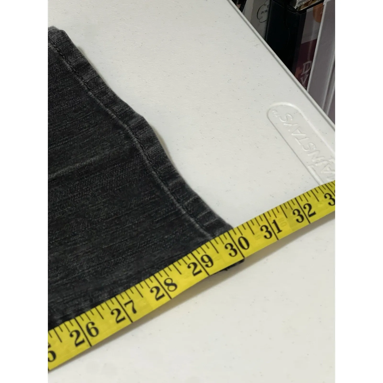 Gloria Vanderbilt Alana Bootcut Women's Black Distressed Denim Jeans Size 14 - Image 12