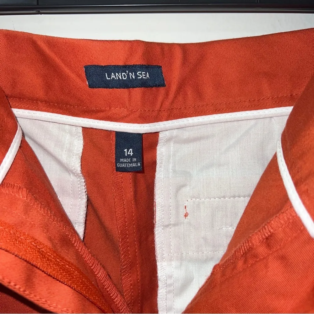NWT Land’ N Sea Orange Paprika Chino Women Pants sz 14 - Image 6
