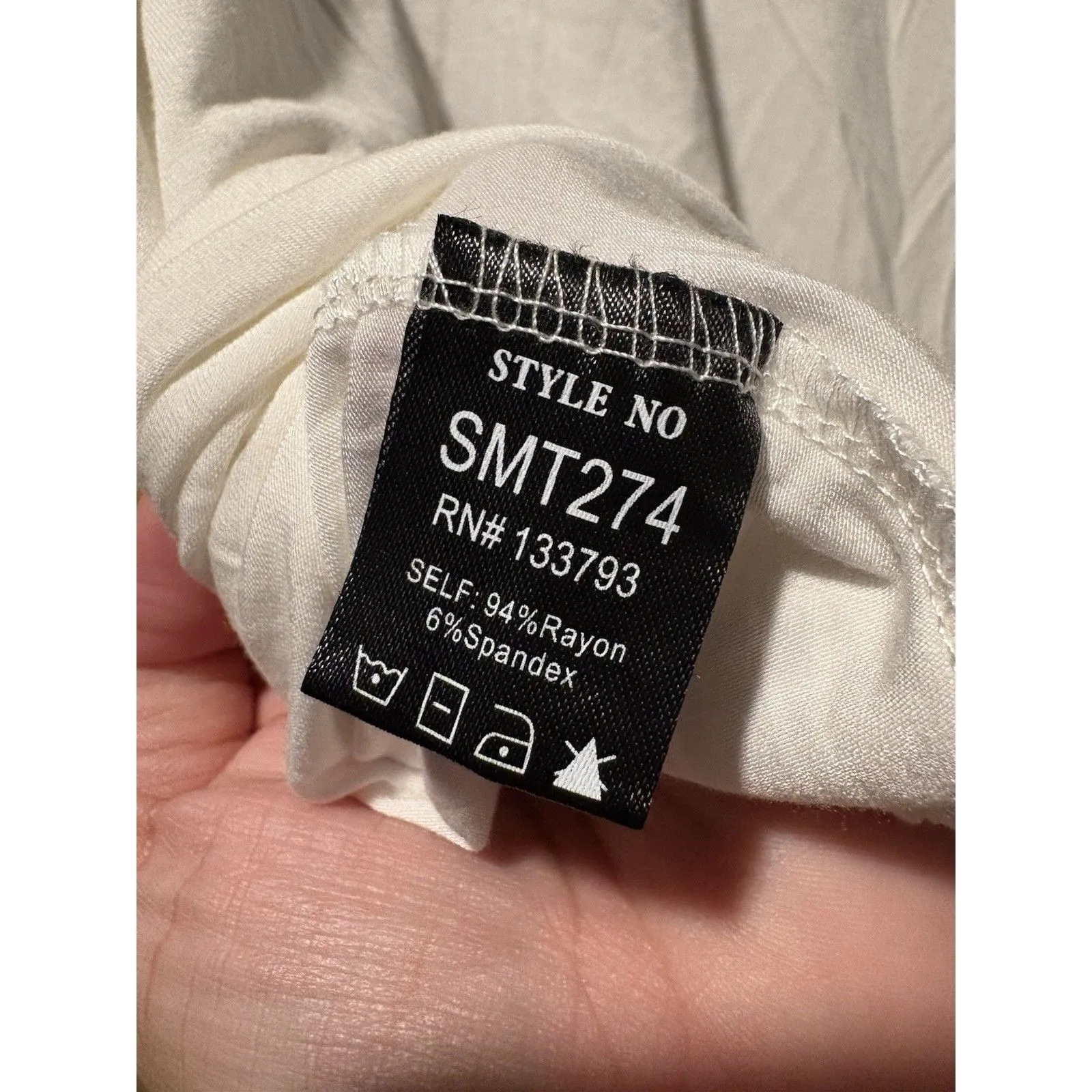 POL Ivory Embroidered Sleeveless Top Womens Small Pearl Trim Boho NWT White - Image 4