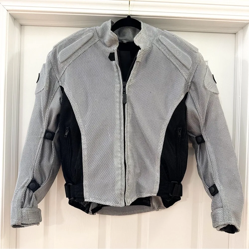 OSI Motorcycle Road Bike Riding Jacket Protective Plate inserts silver sz XXS - Image 2