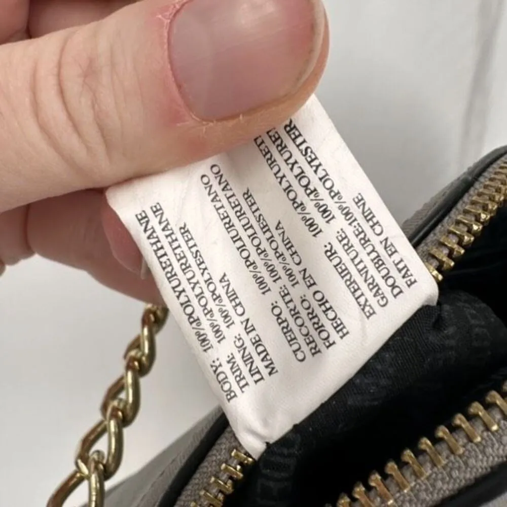 STEVE MADDEN Crossbody dome‎ bag light gray silver Y2K Faux Leather streetwear - Image 13