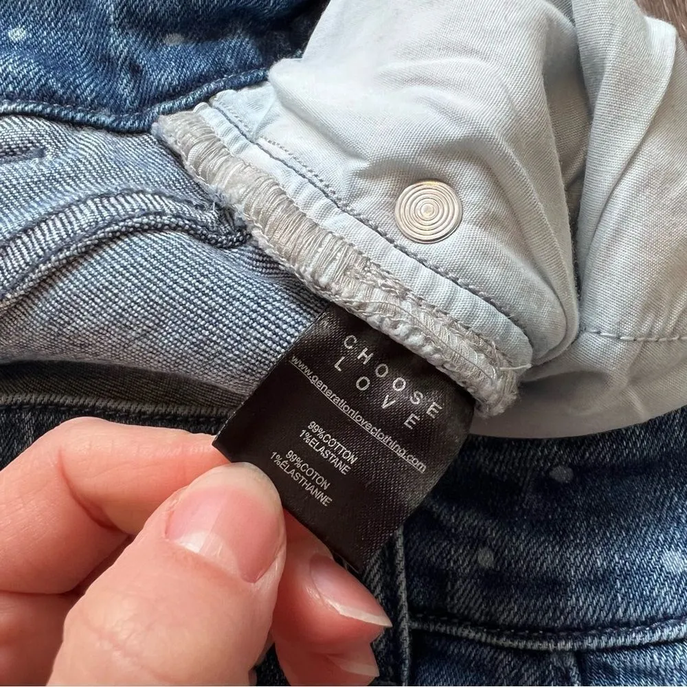 Generation love heart polka dot‎ Judith jeans women’s size 26 - Image 9