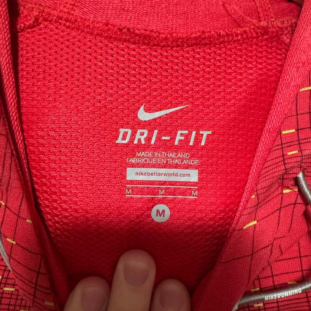 Nike Women's Red Checkered Hoodie - Image 2