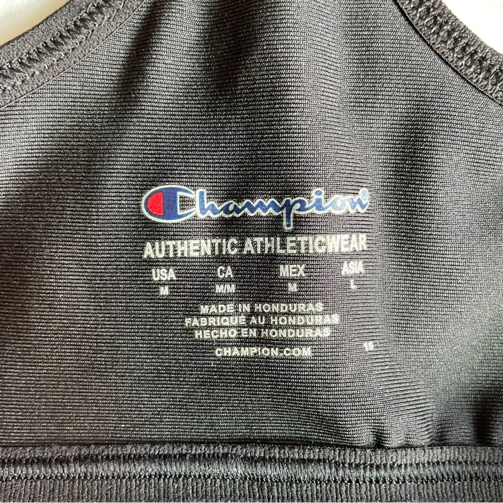 Champion Black & Grey Camouflage Absolute Workout Sports Bra - M - Image 3