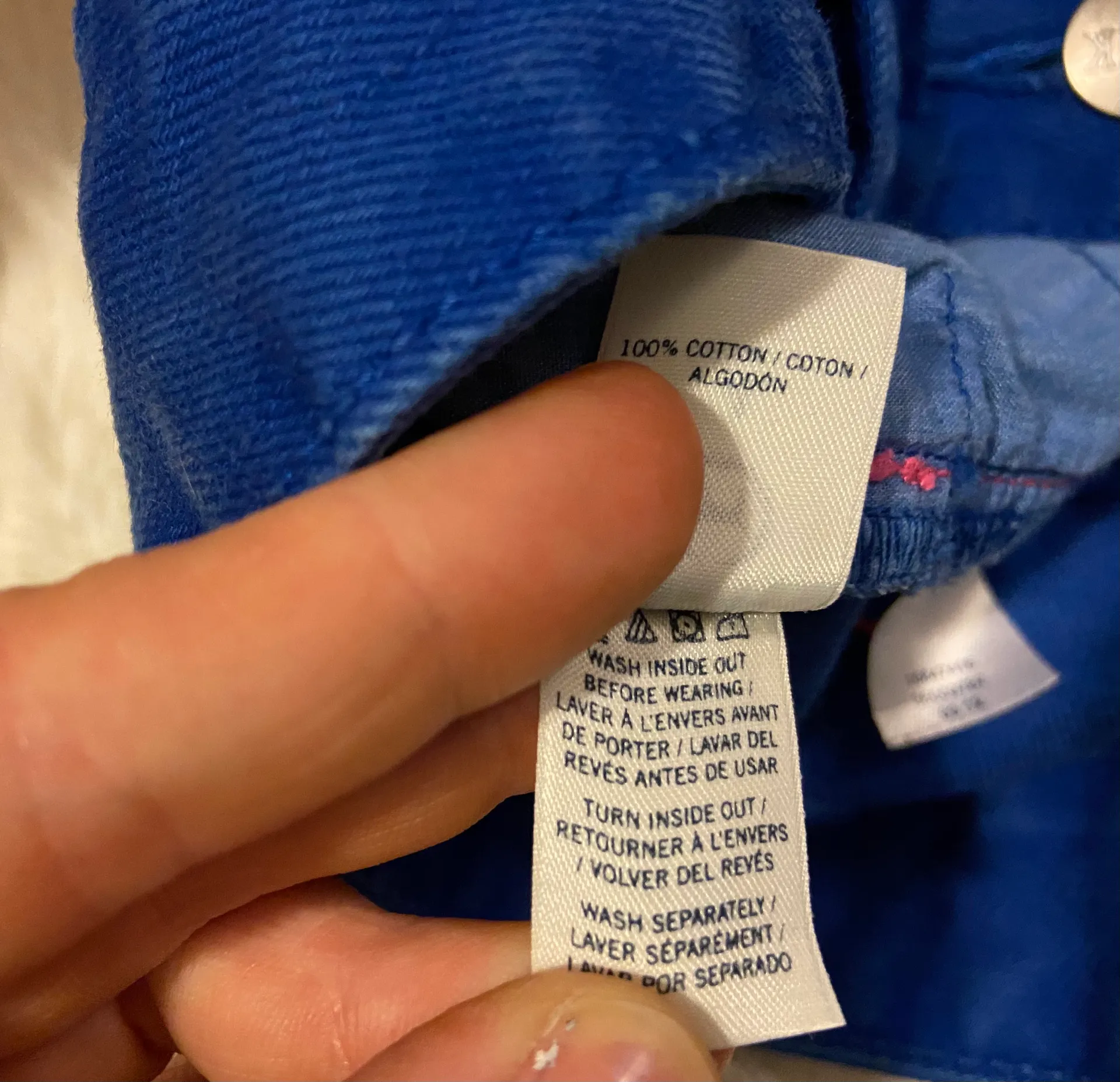 Victoria Secret PINK blue denim raw hem jean shorts Women’s size 4 - Image 7