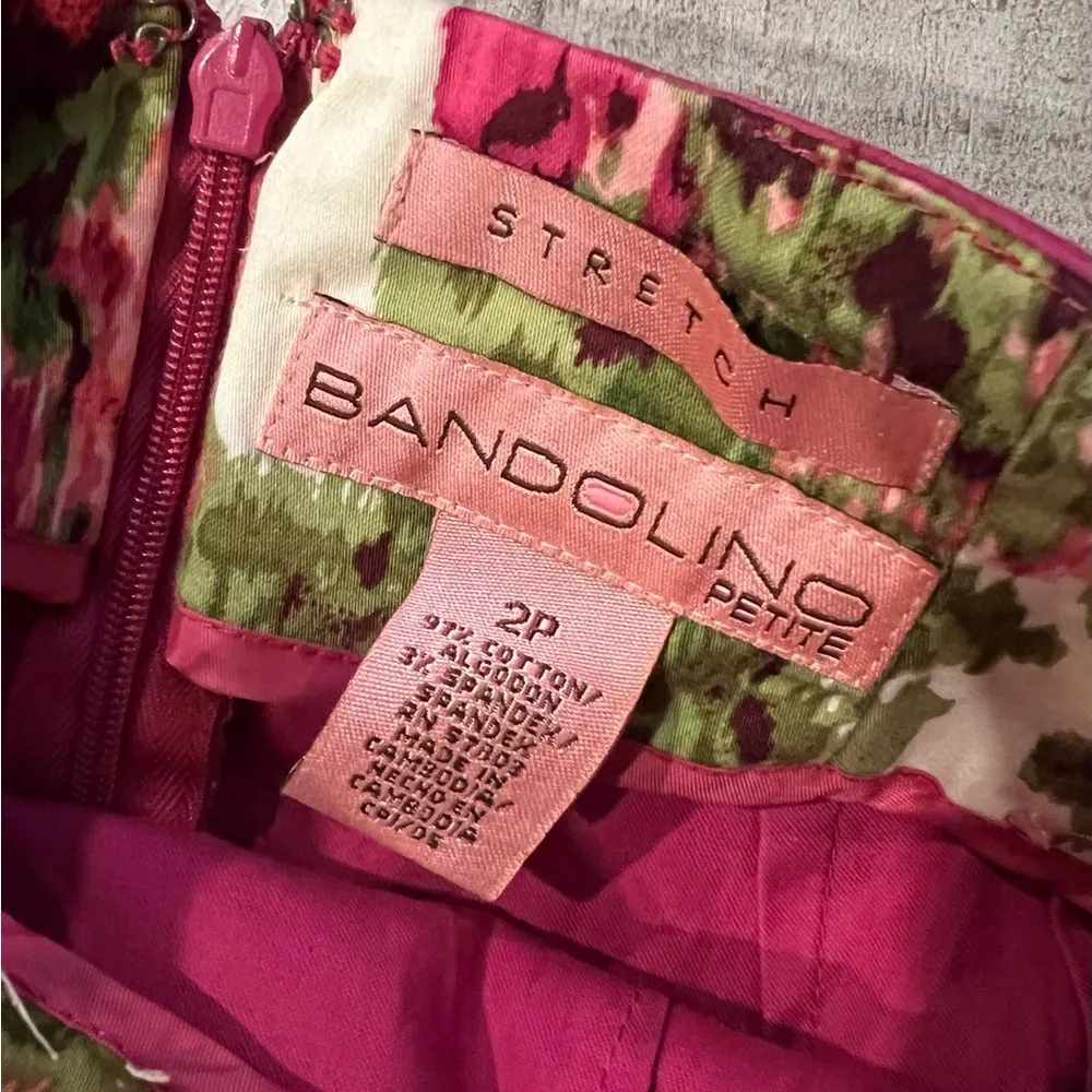 Women’s Bandolino Petite Stretch 2P Pink Skirt W/ Belt - Image 3