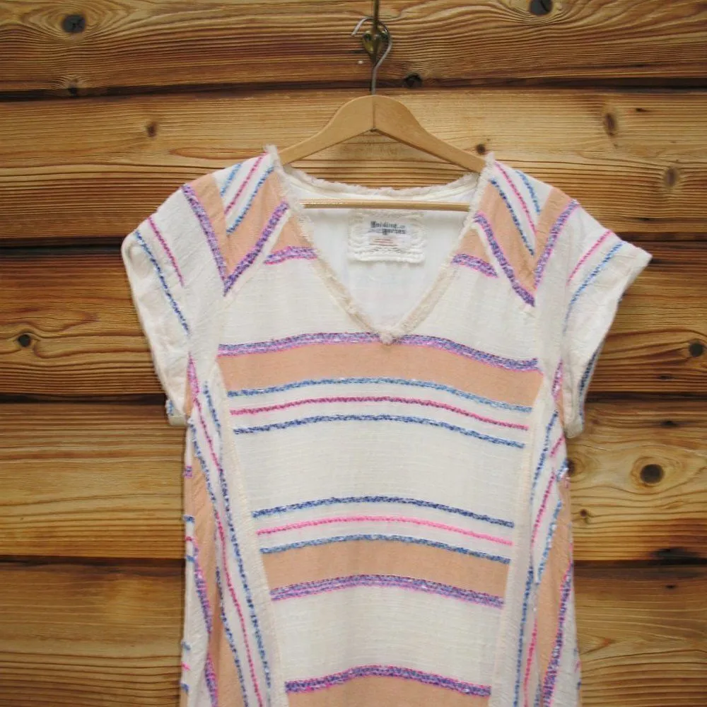 Striped Gauze Cotton Dress XS - Image 5