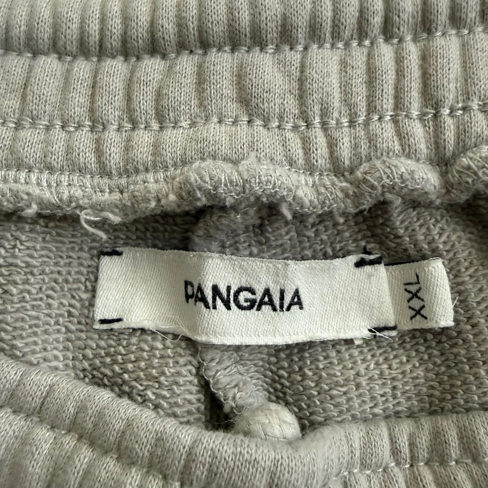 PANGAIA Organic Cotton Sweat Shorts – Taupe / Stone Size XXL Gray - Image 8