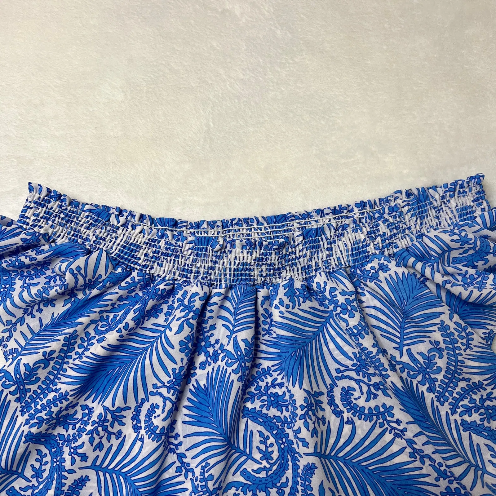 Show Me Your Mumu Off The Shoulder Tamale Crop Top Size S Flowy Vacation Casual - Image 7