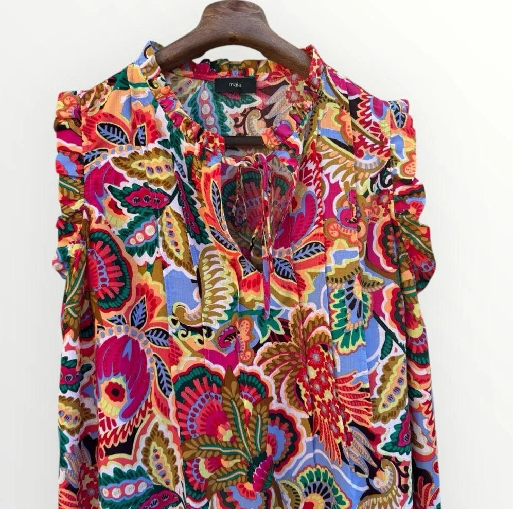 Maia Bright Floral Dress Pink Size 1X - Image 4