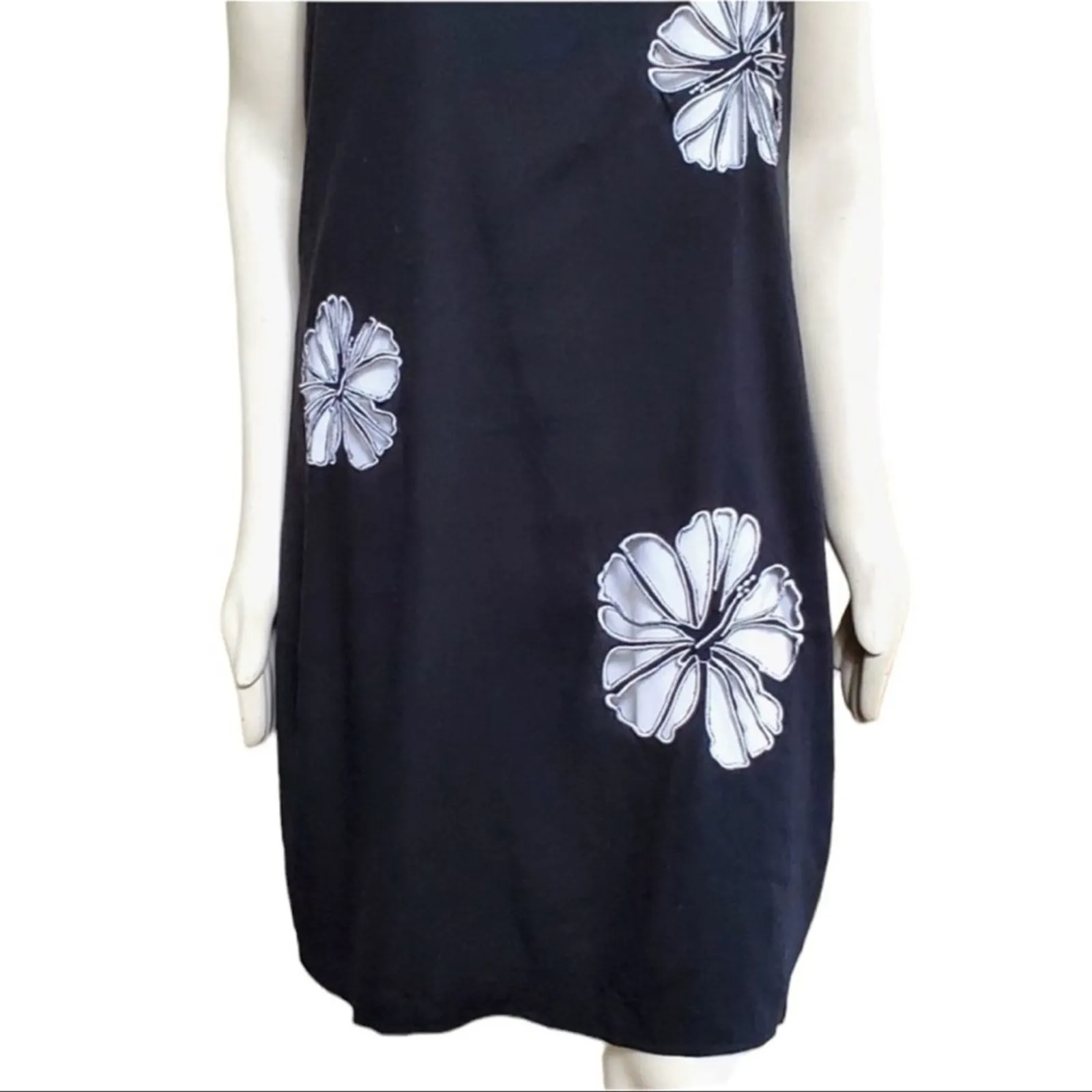 Nina Leonard Floral Cutout Sleeveless Linen Blend Midi Dress Size 10 NWT - Image 4