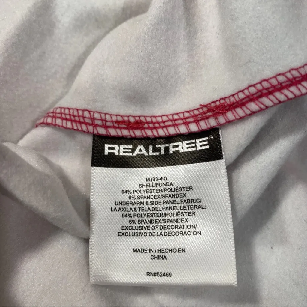 RealTree Hot Pink Camo 1/4 Zip Thumb Hole Pullover Fleece Jacket Size Medium - Image 10