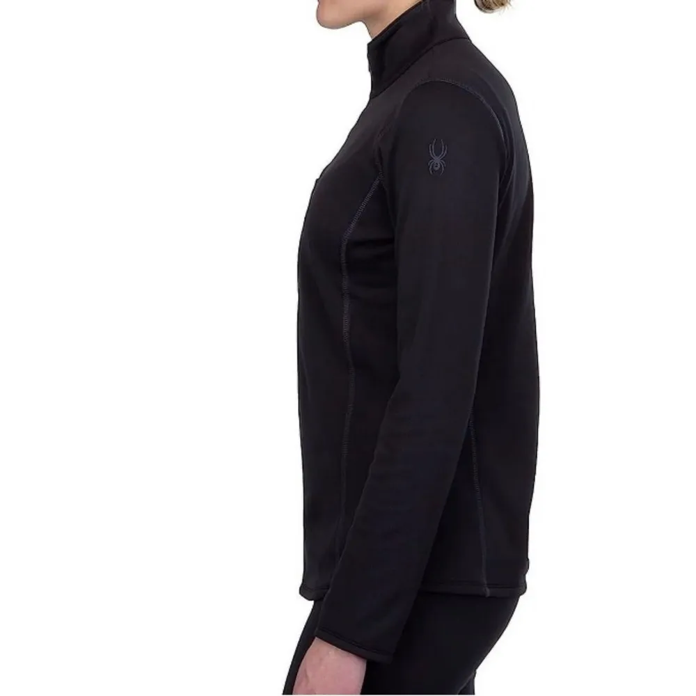 Spyder Woman’s  Black Popover‎ Base layer Top - Image 2
