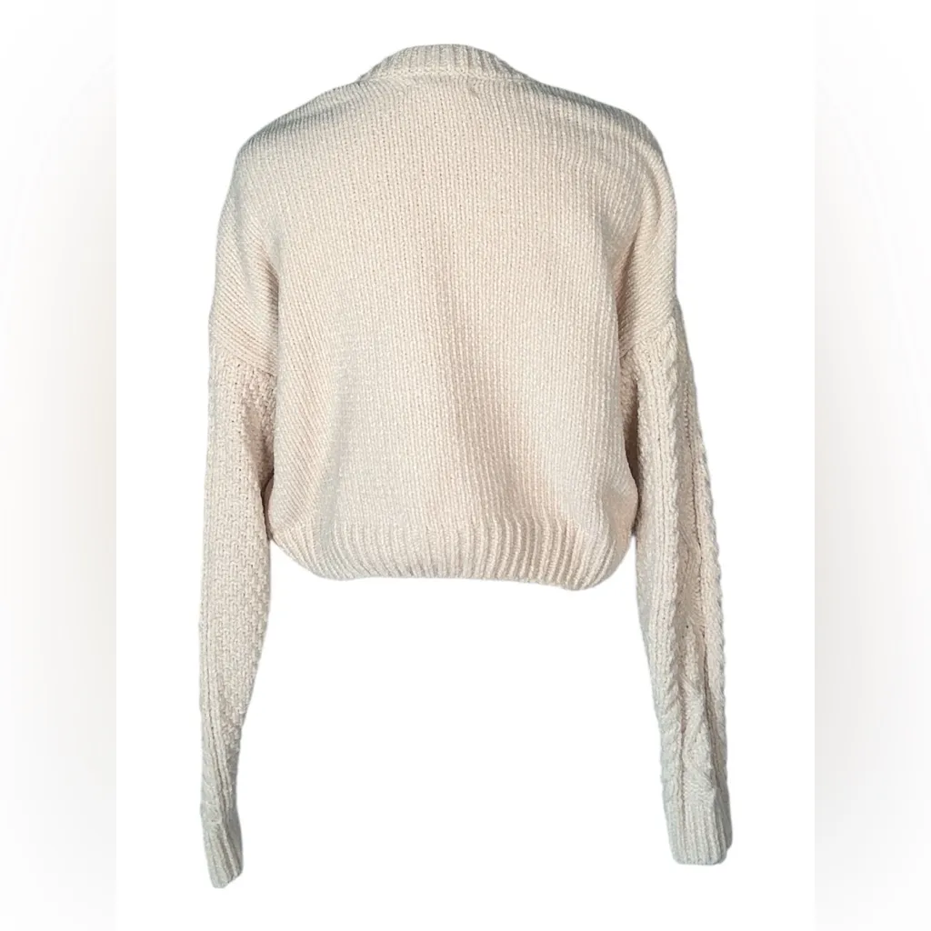 La Hearts Cream Cable‎ Knit Sweater - Image 2