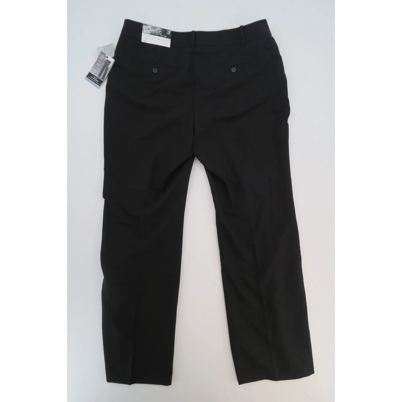 Liz Claiborne Classic Sophie Secretly Slender Trouser Pants Black Size 16 Long - Image 6
