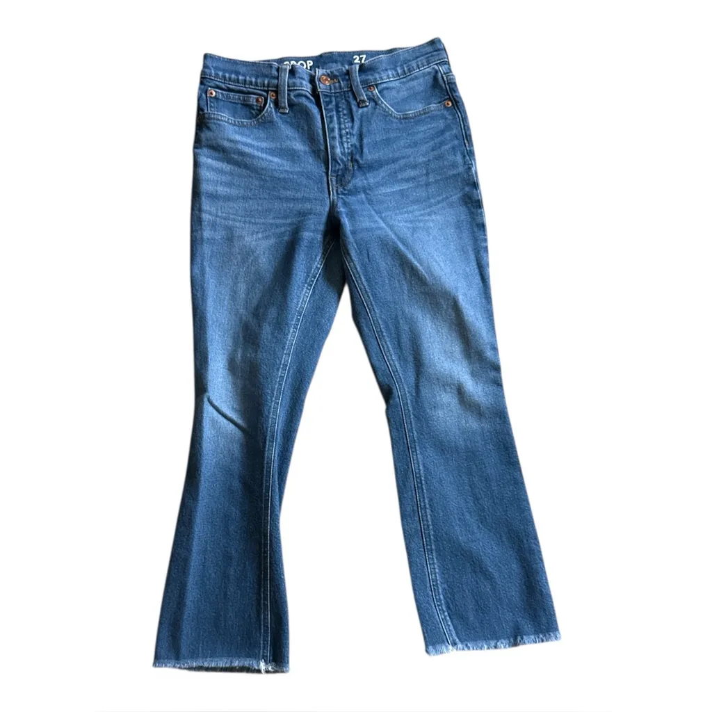 J. Crew Women’s Mid-Rise Demi Boot Crop Fit Jeans in Lantern Wash | 27 - Image 2