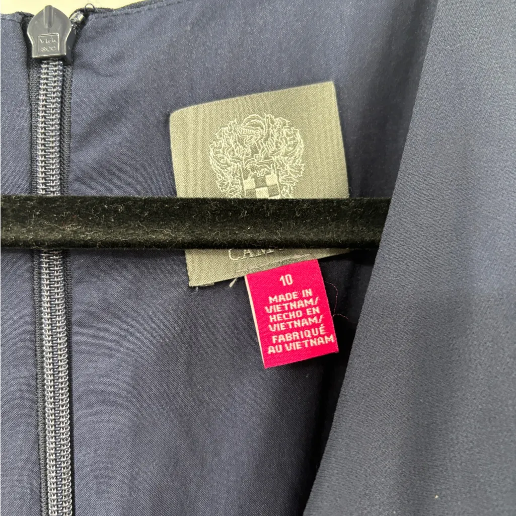 Vince Camuto Chiffon Twist Jumpsuit Navy Blue - Image 3