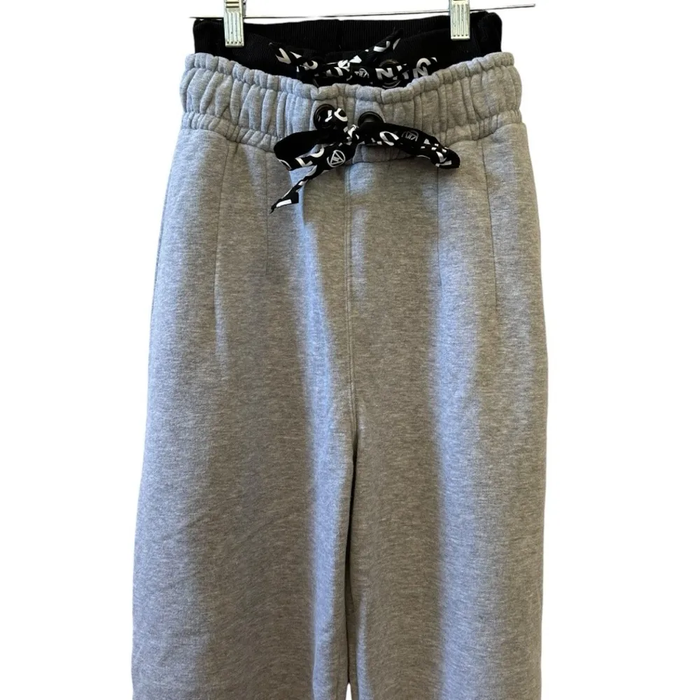 MISSGUIDED | Gray Sweatpants Double Layered Size 2 - Image 3