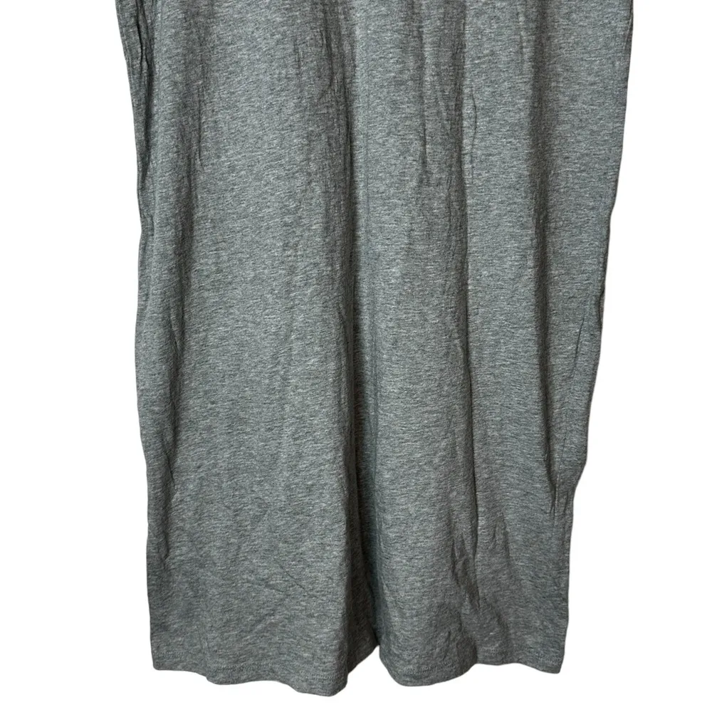 Everlane Pocket T-Shirt Dress Gray Casual 100% Cotton Womens Medium - Image 6