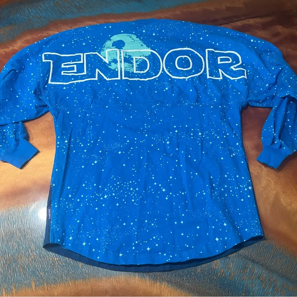 Star Wars Disney Spirit Jersey Endor Ewok allover graphic galaxy edge Disneyland - Image 2