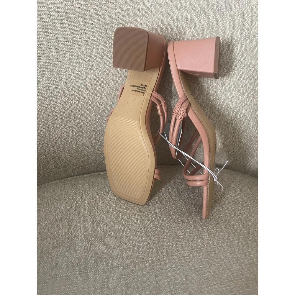 A New Day Women's 2.25" Chunky Block Mid Heel Slip On Sandals Memory Foam, S83 - Image 7