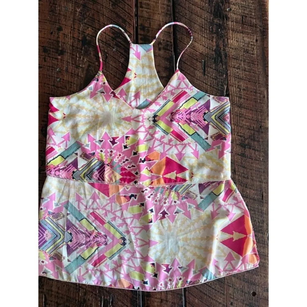 Newbury Kustom  Aztec Patterned Racer back Tank Top Size Medium - Image 11