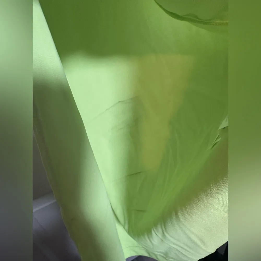 H&M Lime Green Women’s Fitted Bodycon Long Spaghetti Strap Maxi Dress - Image 9