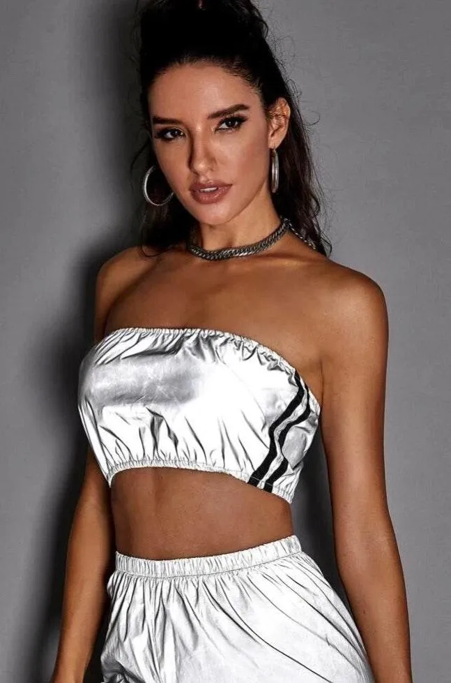 Reflective Bandeau Top Size XS - Image 2