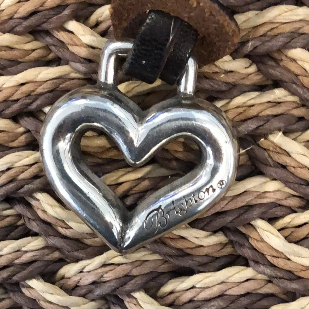 BRIGHTON Braided Straw Wicker Woven Brown Leather Top Handle Shopper Tote Charms - Image 14