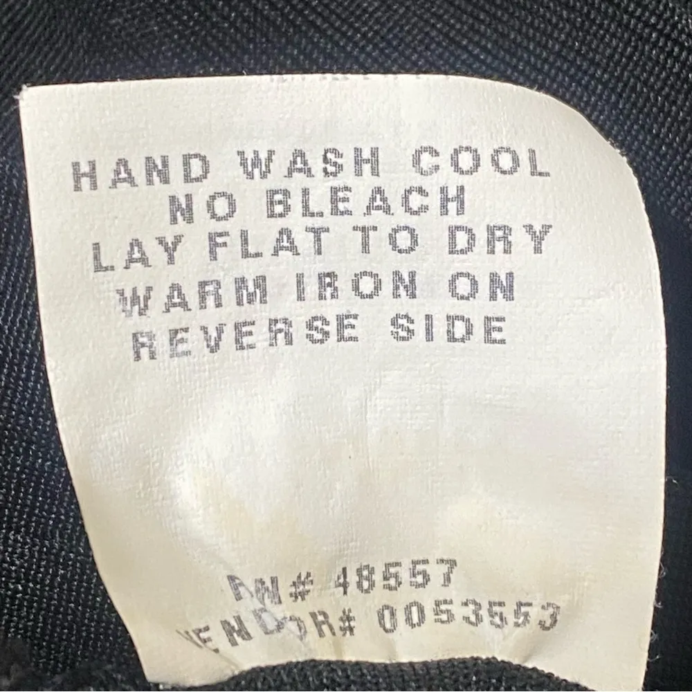 HW New York Black Slinky Knit Wide Leg Pants Large High Rise Pull On Minimalist - Image 5