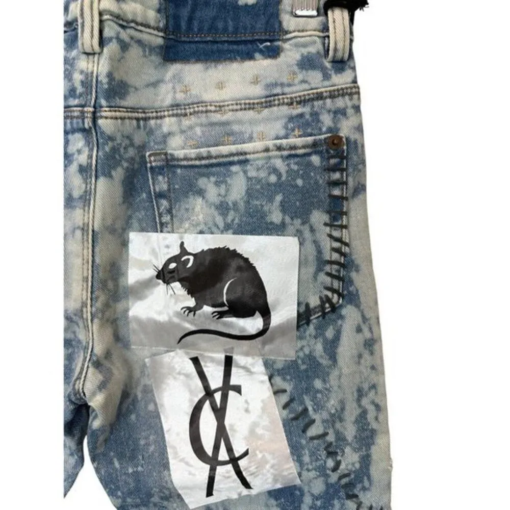 Ksubi Women's High Times Y2K Jeans Mottled Blue Skinny NWT 26 $499.95 - Image 8