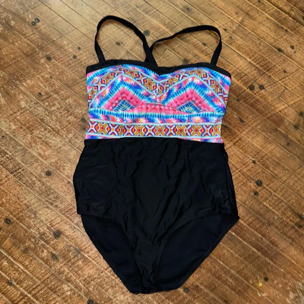 Torrid 1x one piece vixen pinup girl full figure swimsuit - Image 2