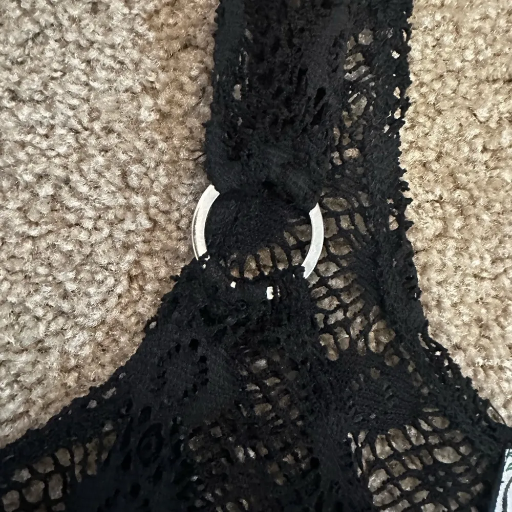 Women’s Black Crochet See Through Cover - Image 2