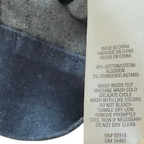 BY JUICY COUTURE Women's Dark Wash Pull- On Snap Detail Skinny Jeans Size S - Image 7