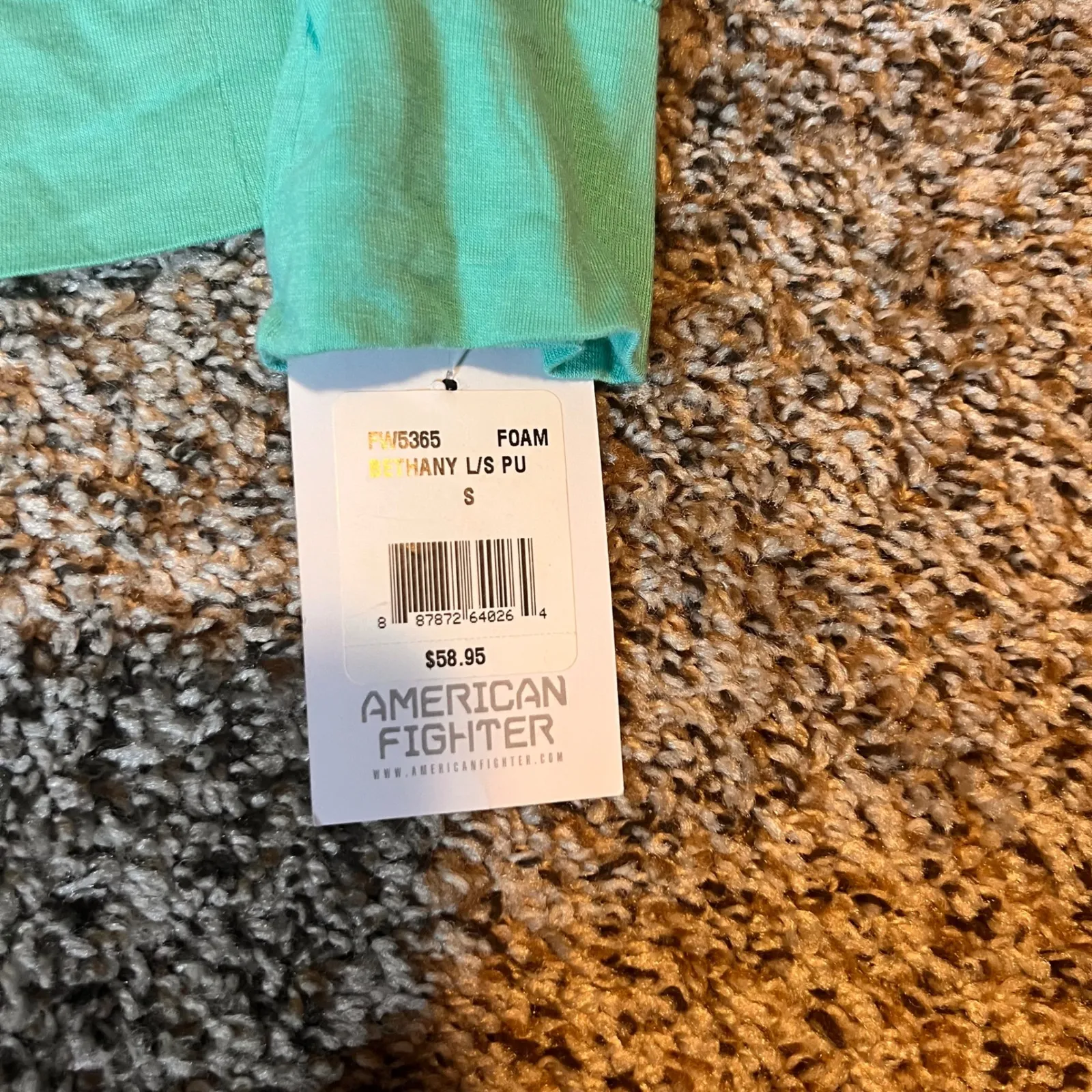 American Fighter Hoodie Long Sleeve‎ Premium Athleisure Top Small - Image 2