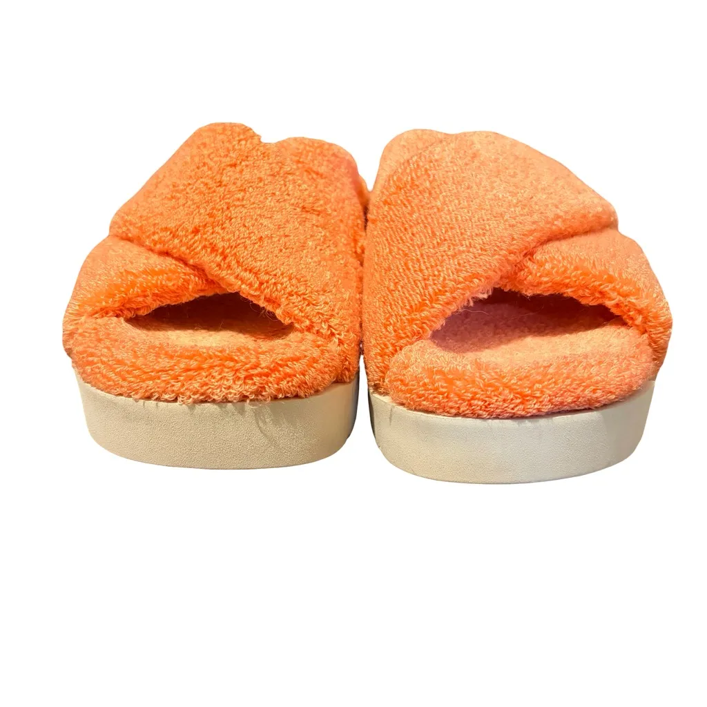 UGG Fuzzy Sugar Terry Cross Slide Sandals Size 7 - Image 5