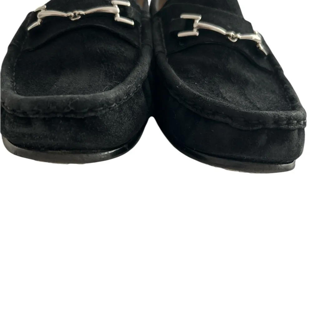 Sam Edelman Classic Black Suede Leather Horse Bit Loafers Womens US 7.5M - Image 5
