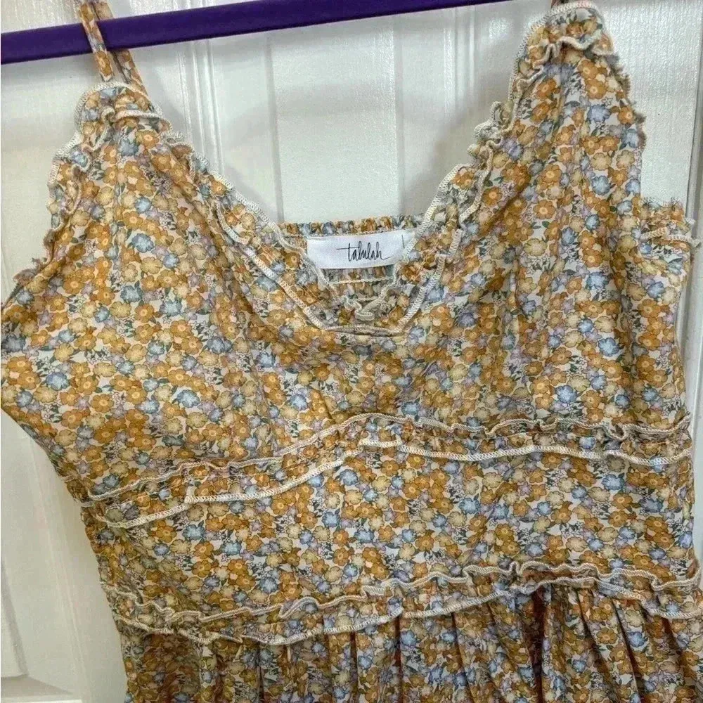 Shop Talulah by Madi Nelson Jovi Floral Dress | Marigold NWOT Size S - Image 6