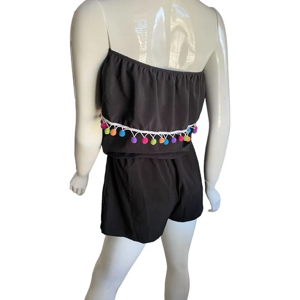 Super fun unbranded shorts romper Black Size undefined - Image 5
