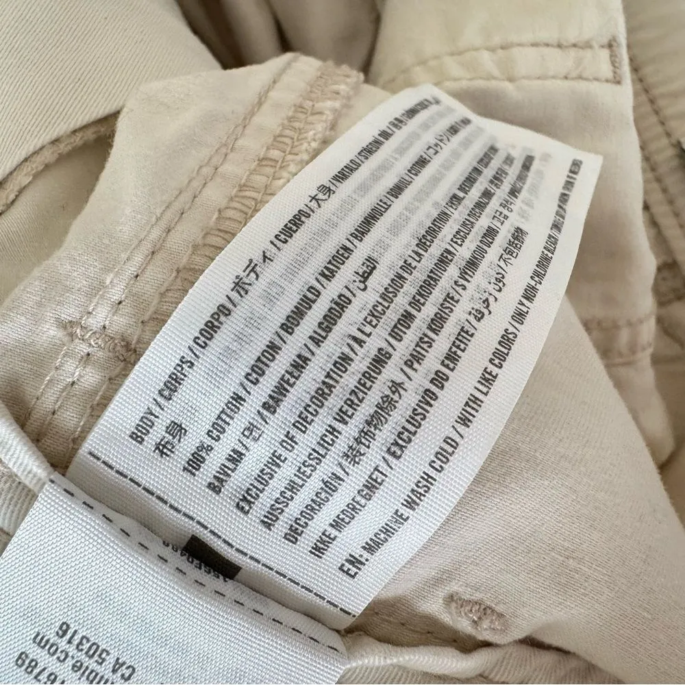 Abercrombie & Fitch Relaxed Cargo Pant in Cream Size 8/29 Long - Image 14