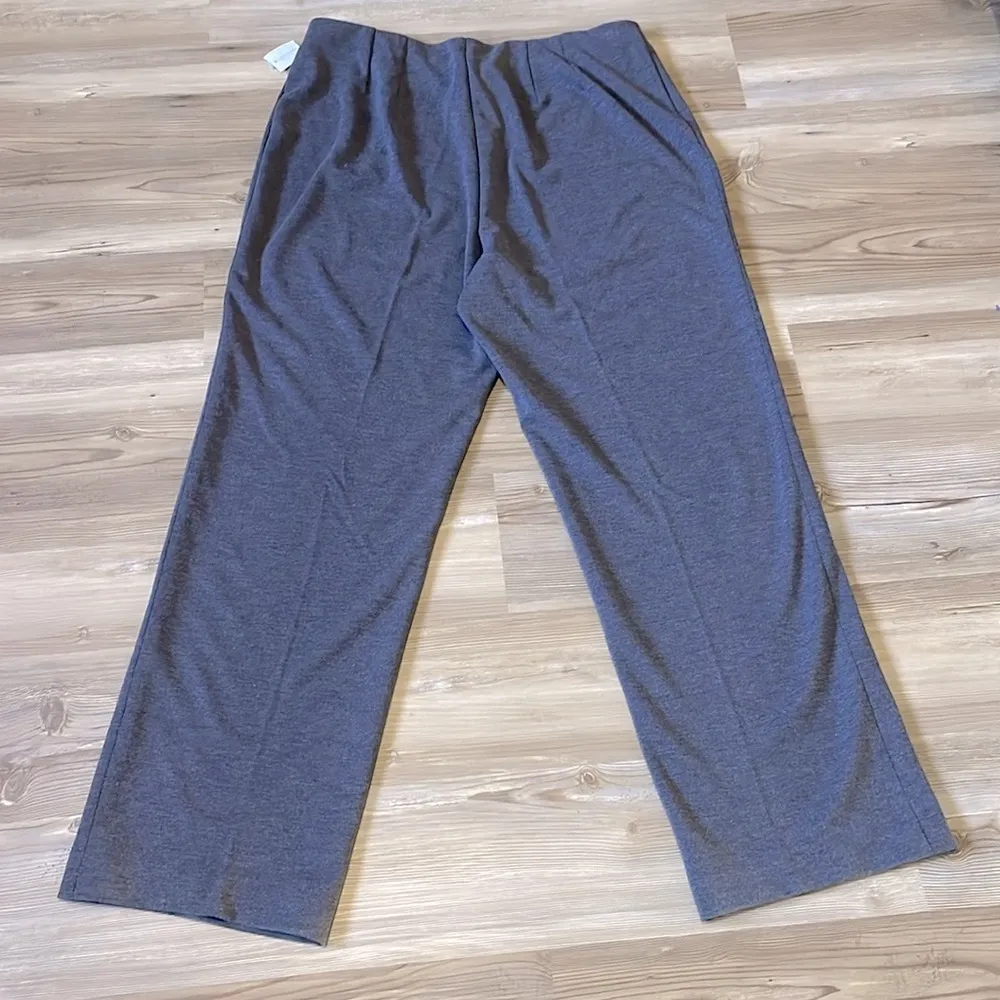 Coldwater Creek Gray Ponte Pant Straight leg Pull on Size 14 NWT Stretch Casual - Image 12