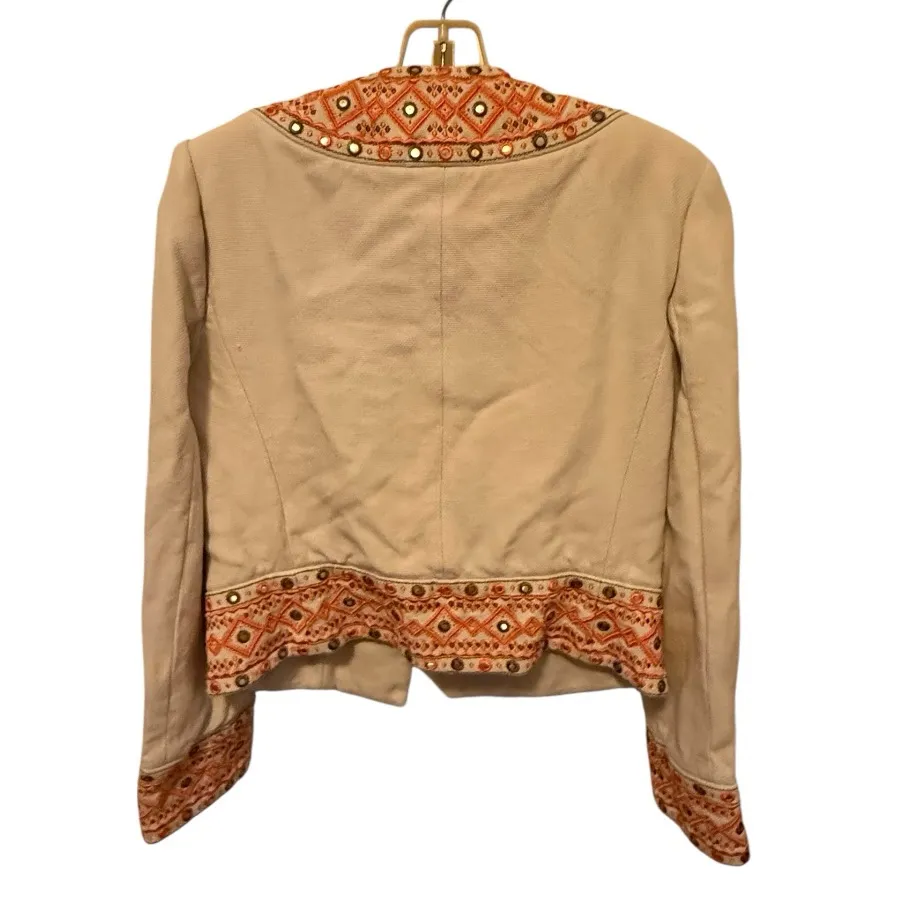 Bianca‎ Nygard Silk Blend Embroidered Pantsuit Size 6 - Image 7